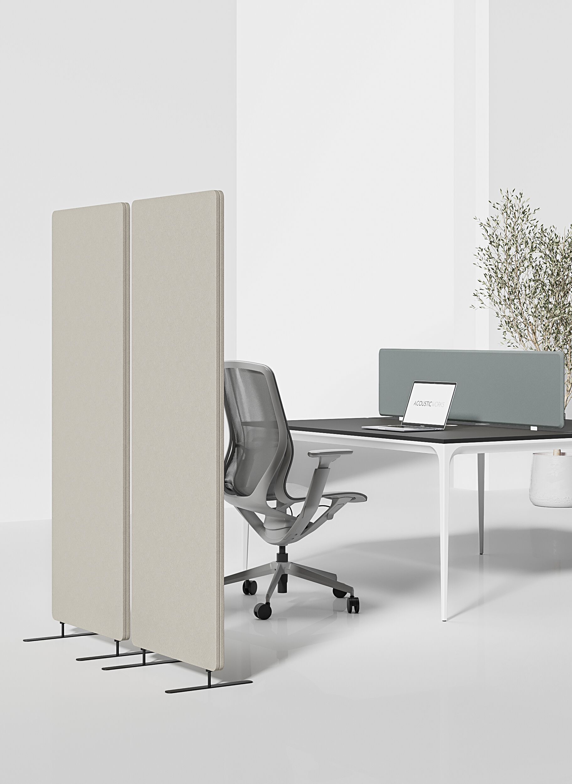 Звукопоглощающая ткань отдельно стоящая офисная перегородка WORKSPACE ECOSHIELD ARCH-00150841 - Вид №3