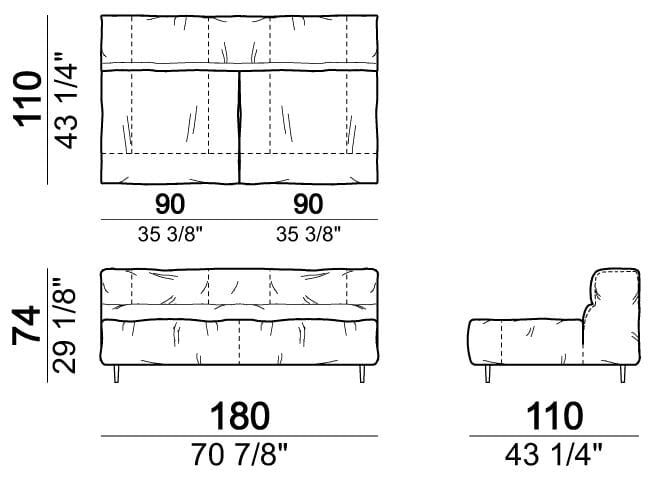 Секционный кожаный диван Arketipo CRAZY DIAMOND ARCH-00133462 - Вид №41