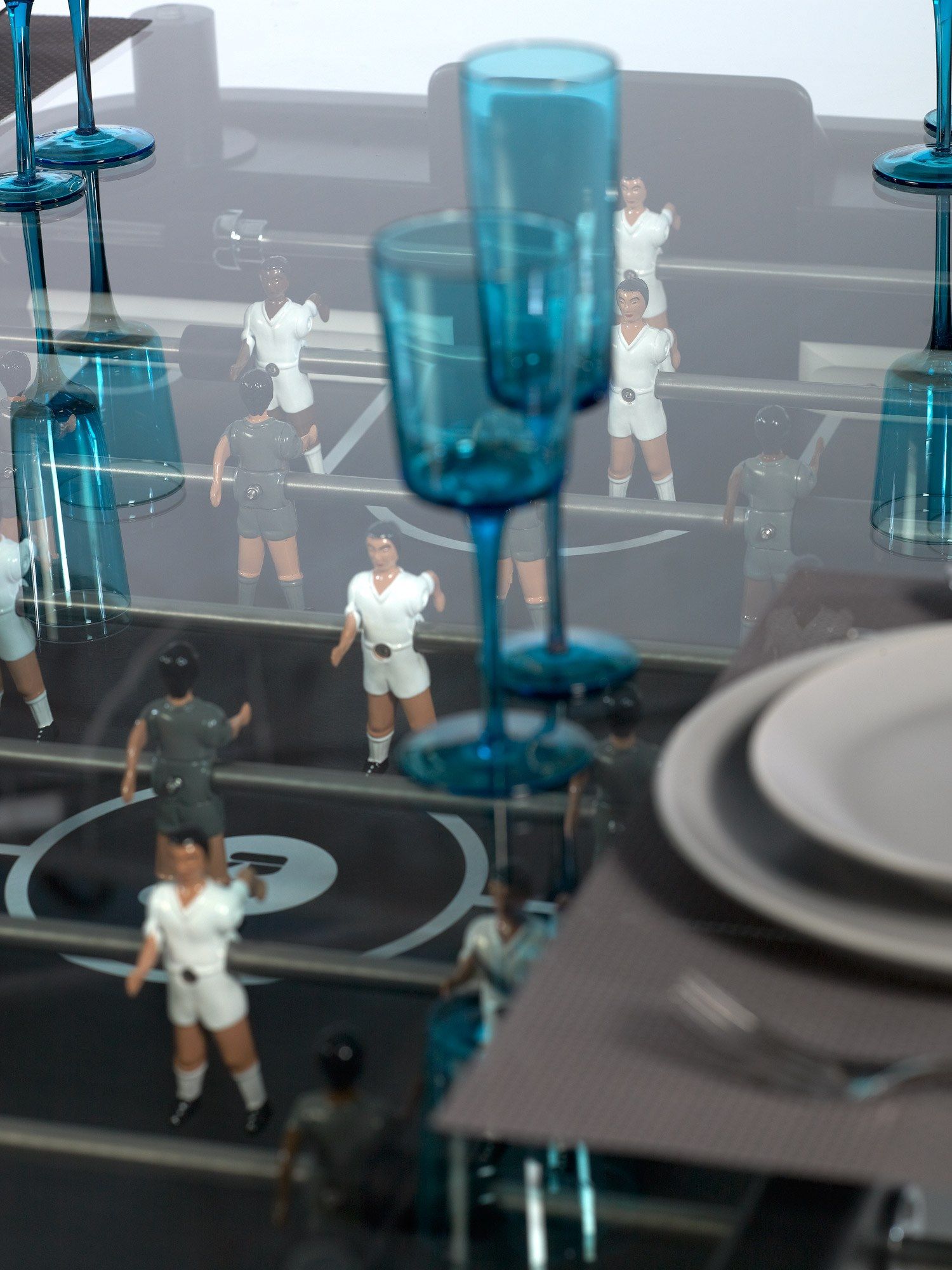 Прямоугольный обеденный стол из стали и стекла RS Barcelona RS2 DINING ARCH-00017042 - Вид №2