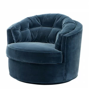 Кресло круглое мягкое синее Recla от Eichholtz EICHHOLTZ ДИЗАЙНЕРСКИЕ 247873 Синий