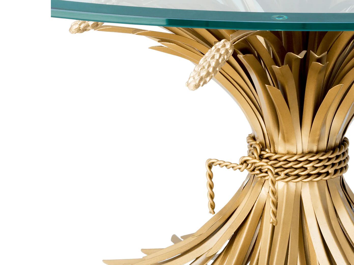 Круглый журнальный столик из железа и стекла Eichholtz BONHEUR ARCH-00073476 - Вид №2