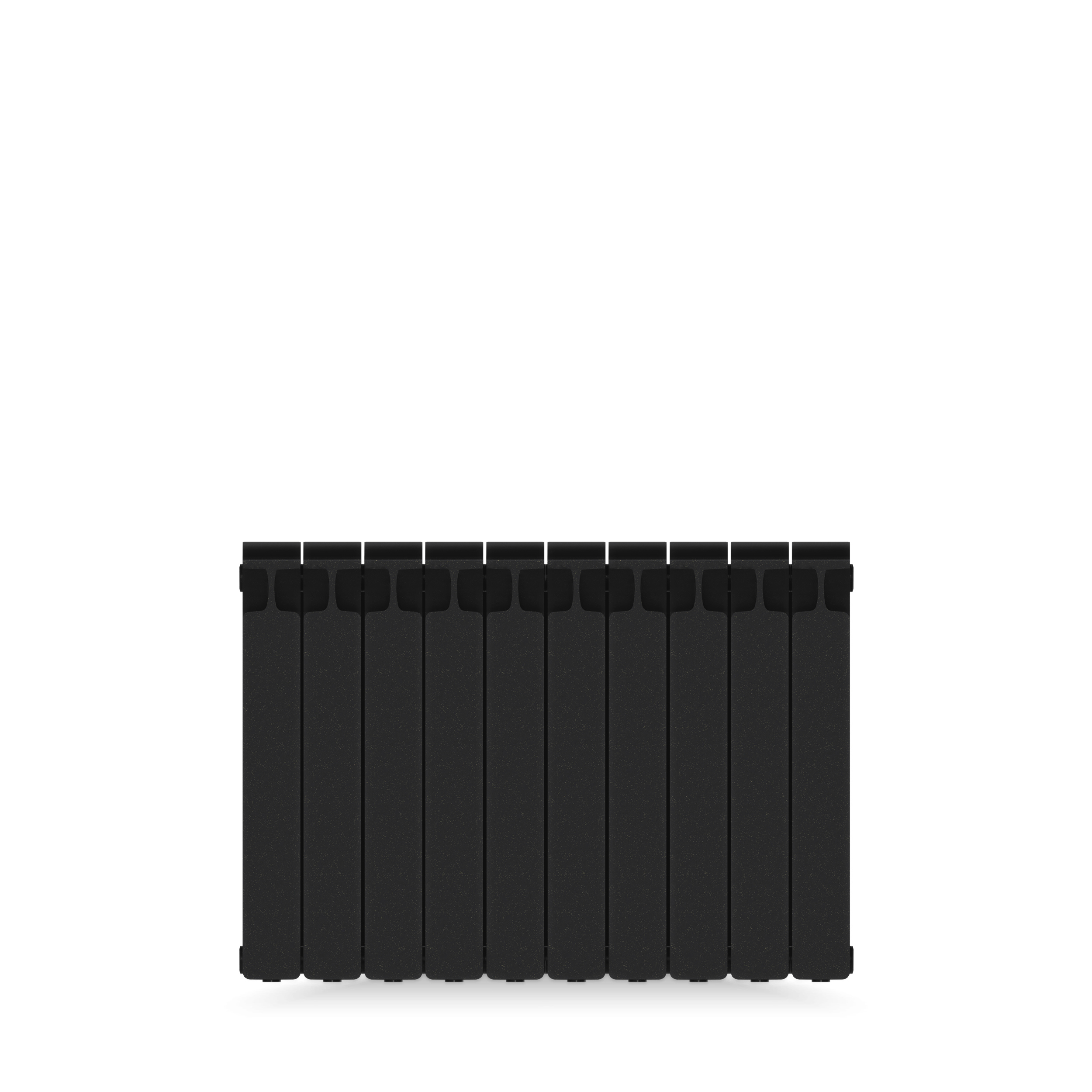 82560798 Радиатор 500 10 секций боковое подключение биметалл цвет черный Monolit STLM-0029974 RIFAR