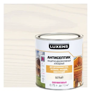 89345674 Антисептик алкидный Luxens полуматовый белый 0.75 л STLM-1322298