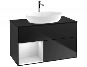 Villeroy&Boch Тумба под раковину Прямоугольная версия FA12MTPD Finion Black Matt Lacquer