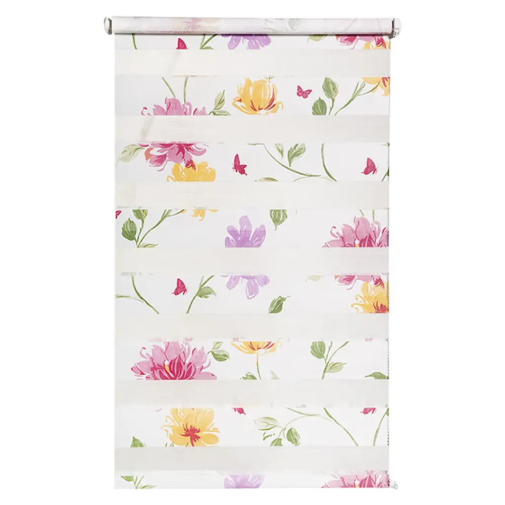 Штора рулонная День-ночь 52х160 см, цвет пионы GARDENA STLM-2008423