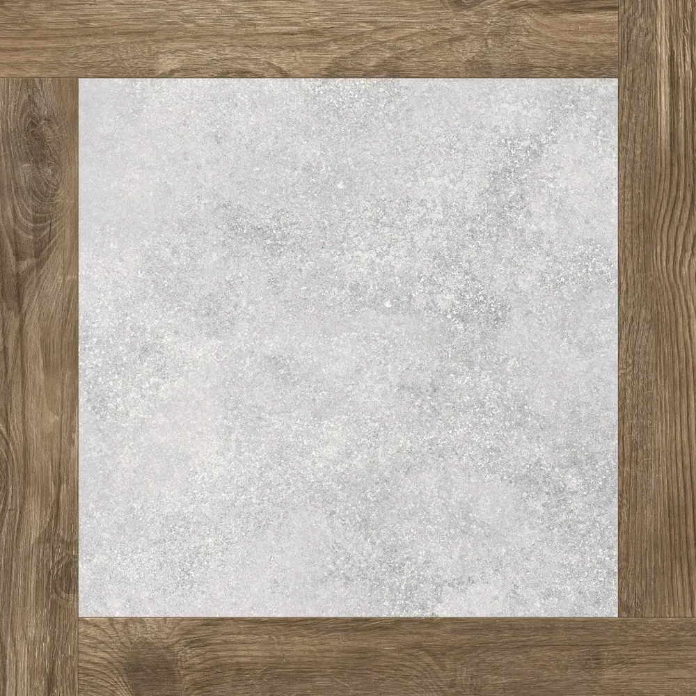 Керамогранит Golden Tile Concrete Wood 607x607 мм 1.105 м² цвет серый CONCRETE&WOOD STLM-2207753