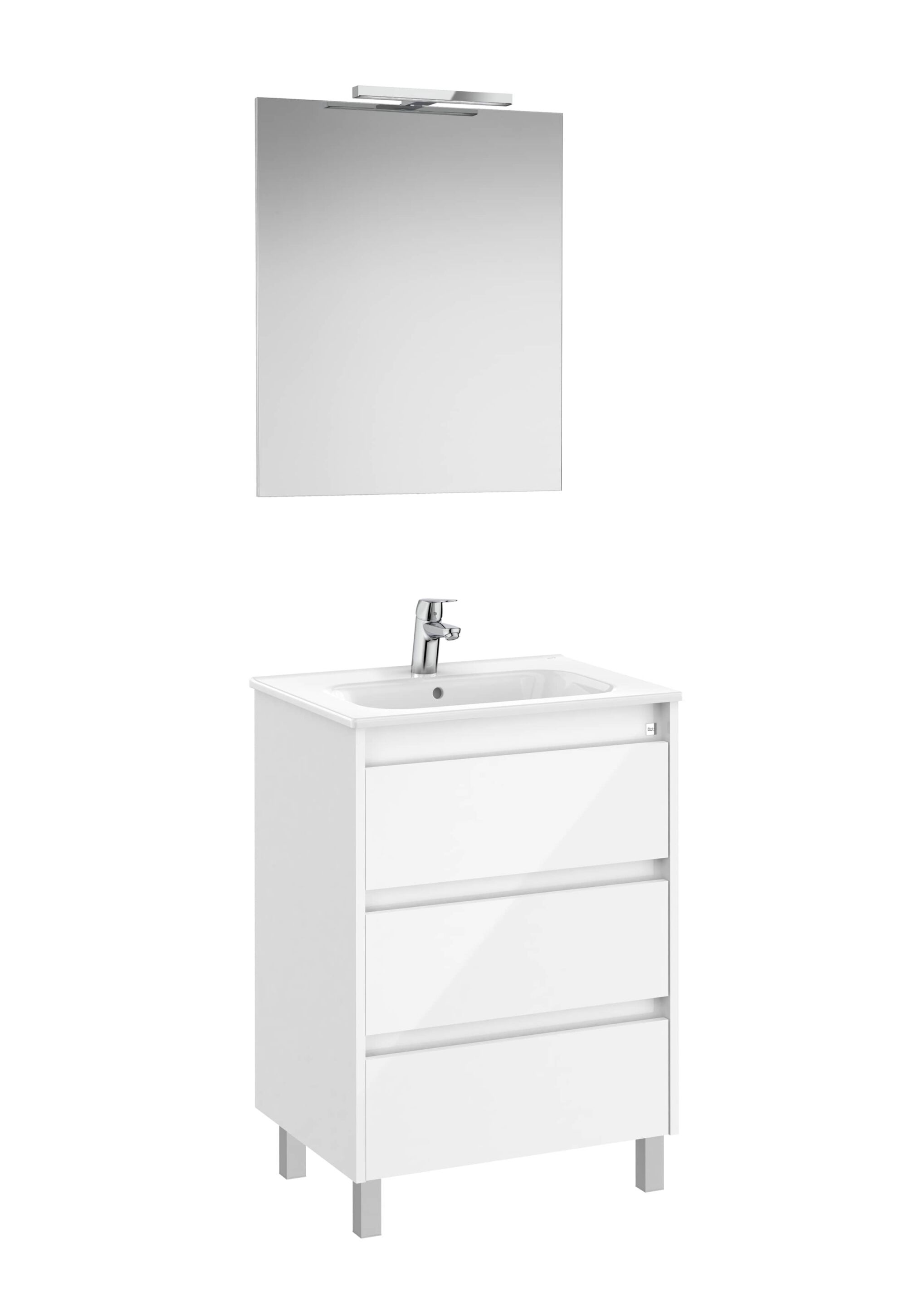 Деревянный напольный умывальник с зеркалом Roca Tenet ARCH-00150422 - Вид №1