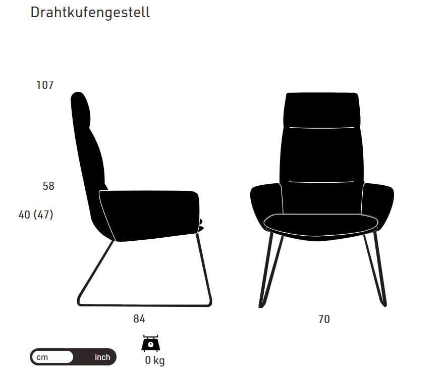 Тканевое кресло с подлокотниками KFF Faye ARCH-00049385 - Вид №2