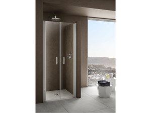 Стеклянная ниша душевая кабина с распашной дверью