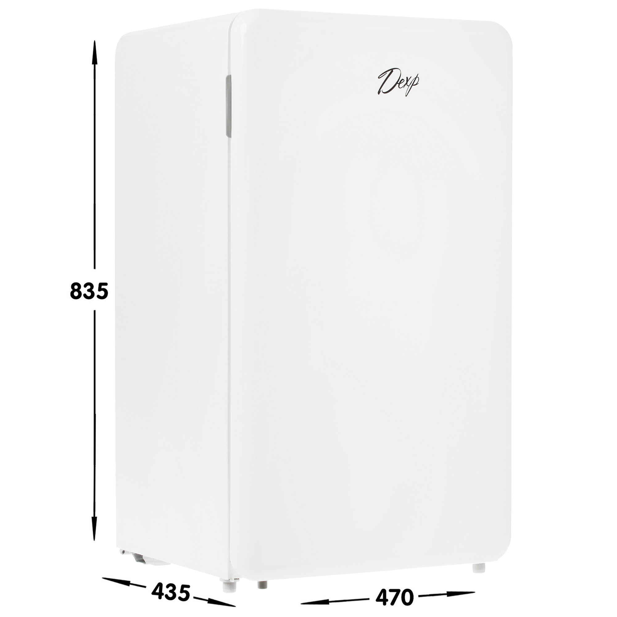 4703596 Холодильник компактный   DEXP RF-SD090RMA/W белый STDN-0015030 - Вид №7