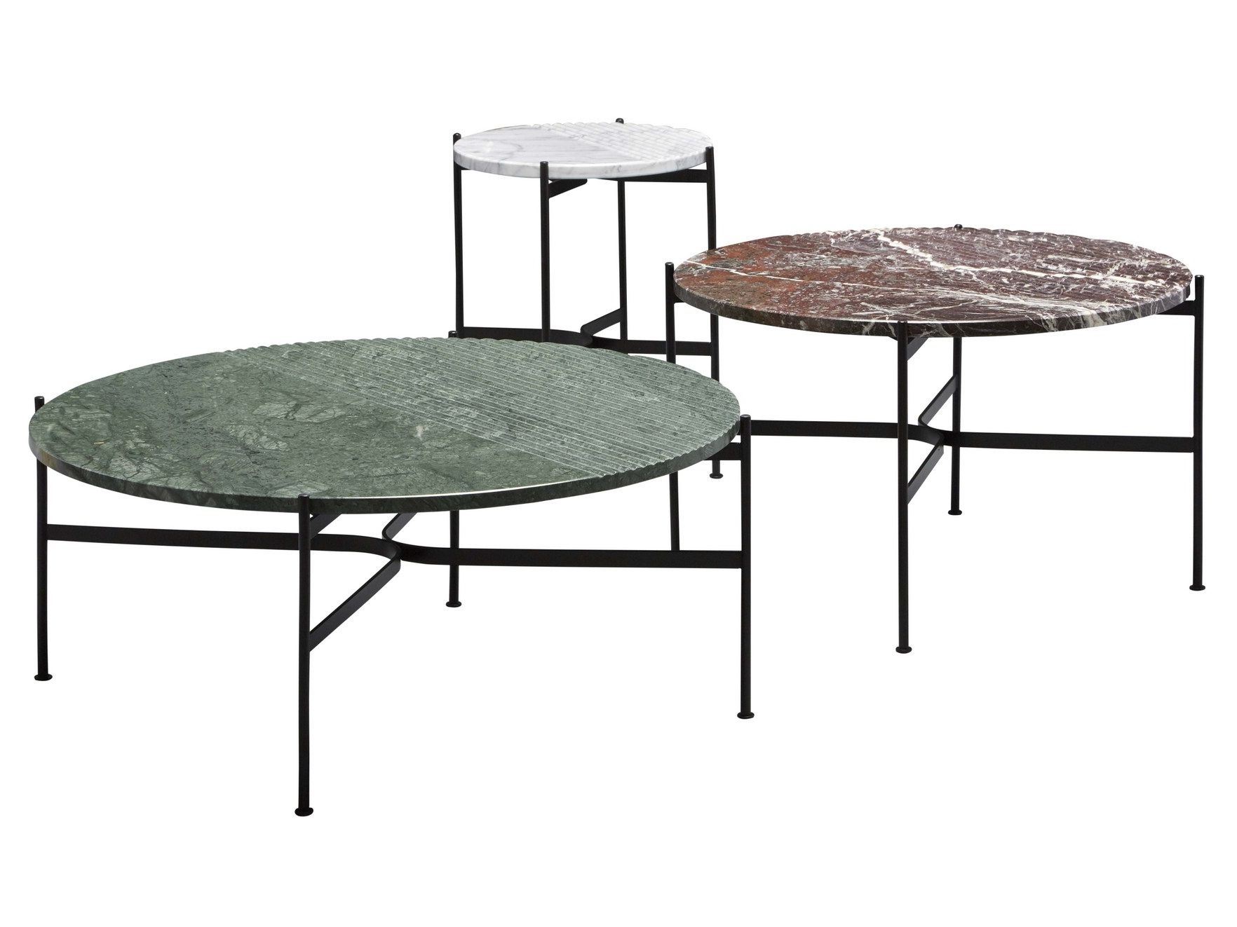 Мраморный круглый низкий журнальный столик SP01 Жанетт ARCH-00094394