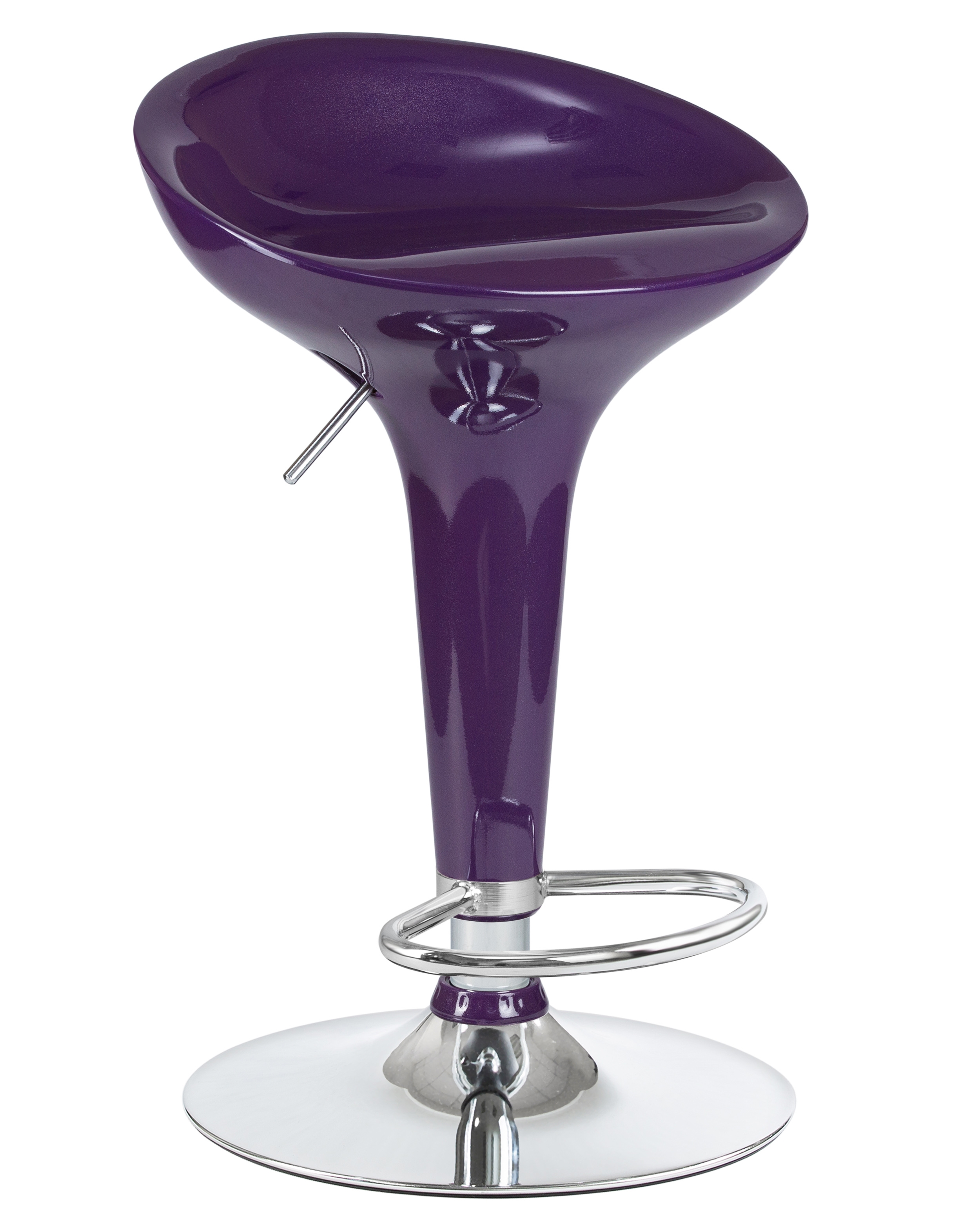 92707554 Барный стул Bomba LM 43х66х36см ABS-тестик цвет фиолетовый STLM-0536235 DOBRIN