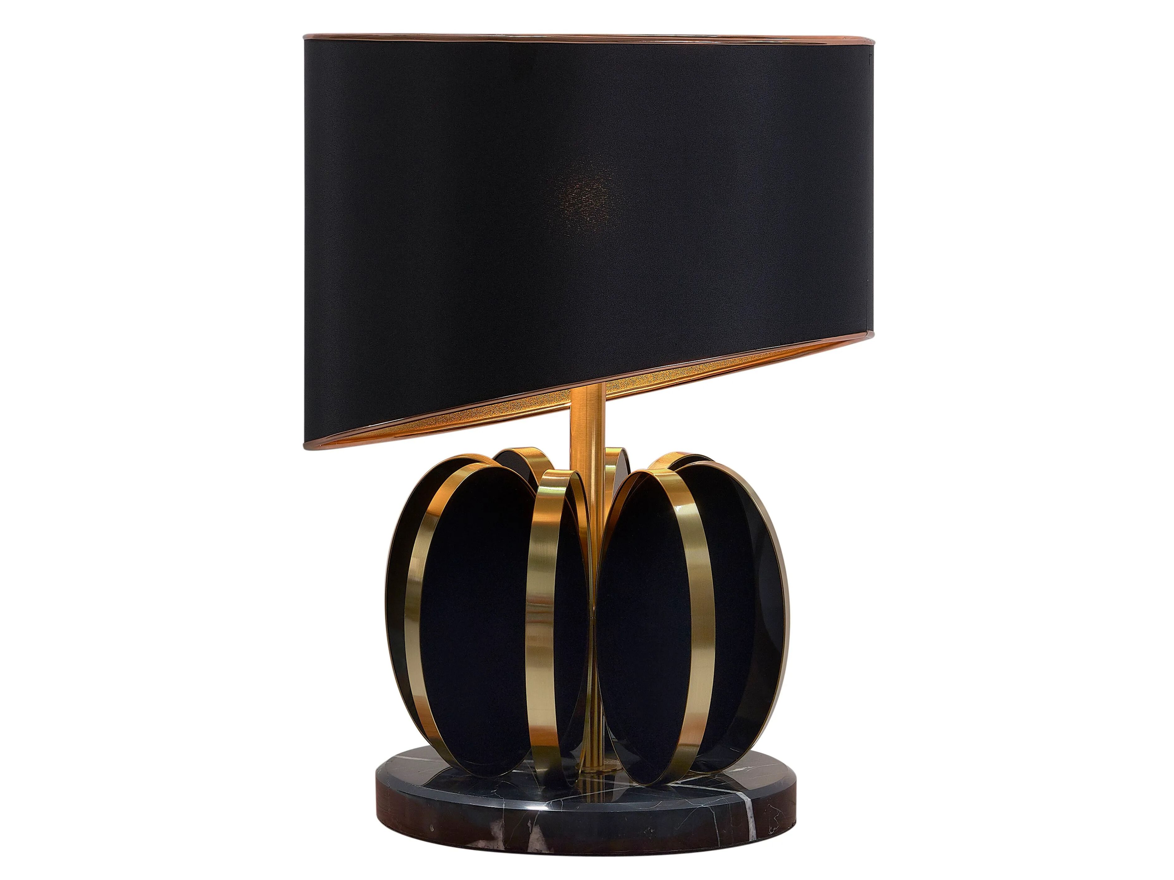 Настольная лампа из ткани и Мраморного основания K-Lighting MANDALA ARCH-00000597