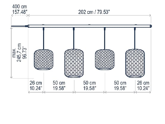 Освещение трека из полиэтиленового волокна Bover Nans ARCH-00091614 - Вид №7
