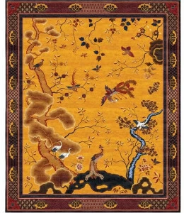Tapis Rouge Прямоугольный коврик ручной работы Chinoiserie Tr1523