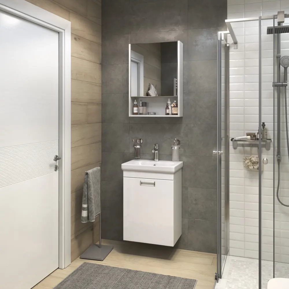 Зеркальный шкаф VIGO Milk 002 для ванной с доводчиком 89359109 STLM-0989758 - Вид №10