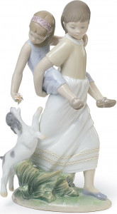 10669163 LLADRO Фигурка Lladro "Счастливые деньки" 22х14см Фарфор