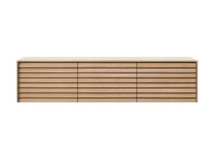 Деревянный подвесной шкаф с распашными дверями