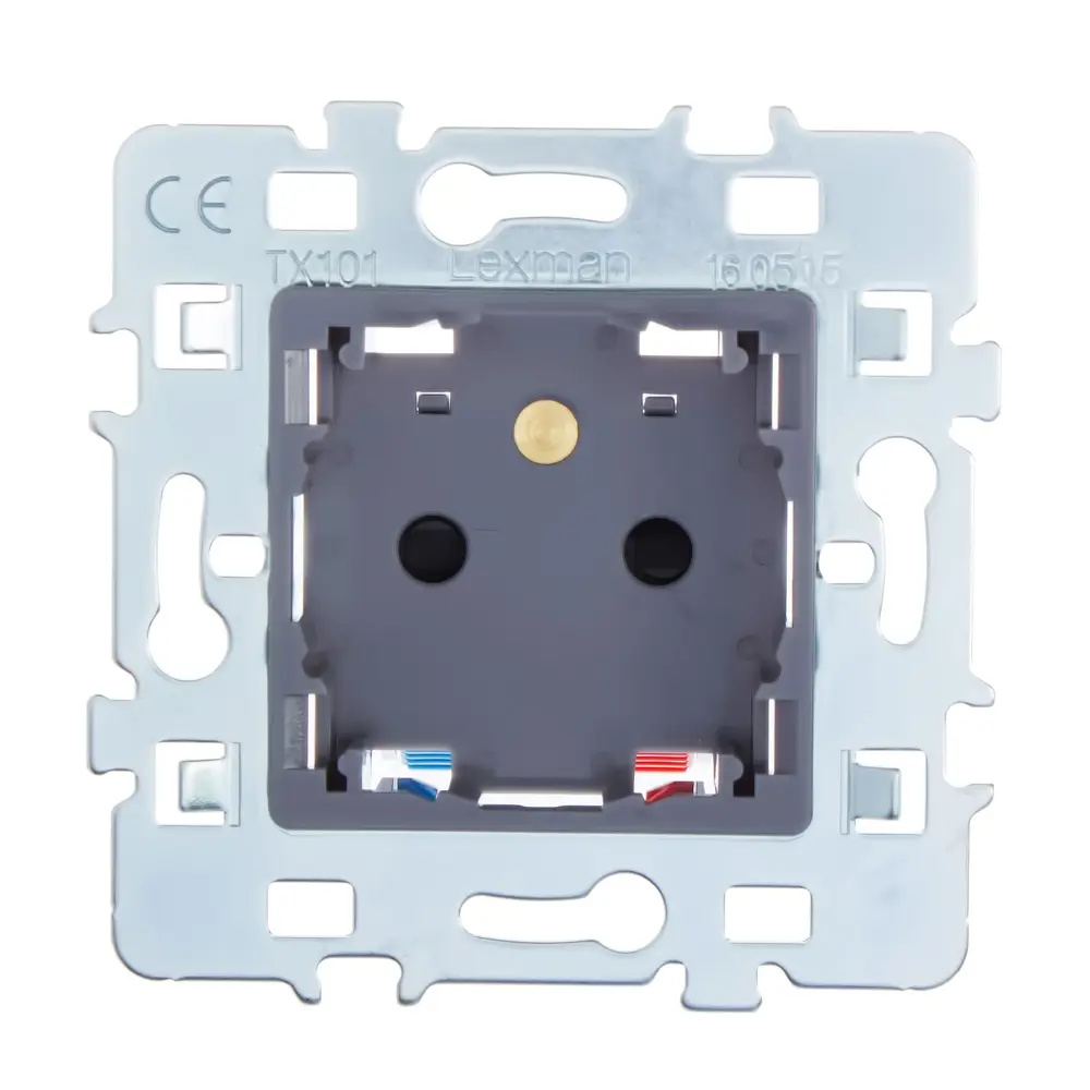 Розетка встраиваемая Lexman Cosy без заземления, цвет серый STLM-2087107