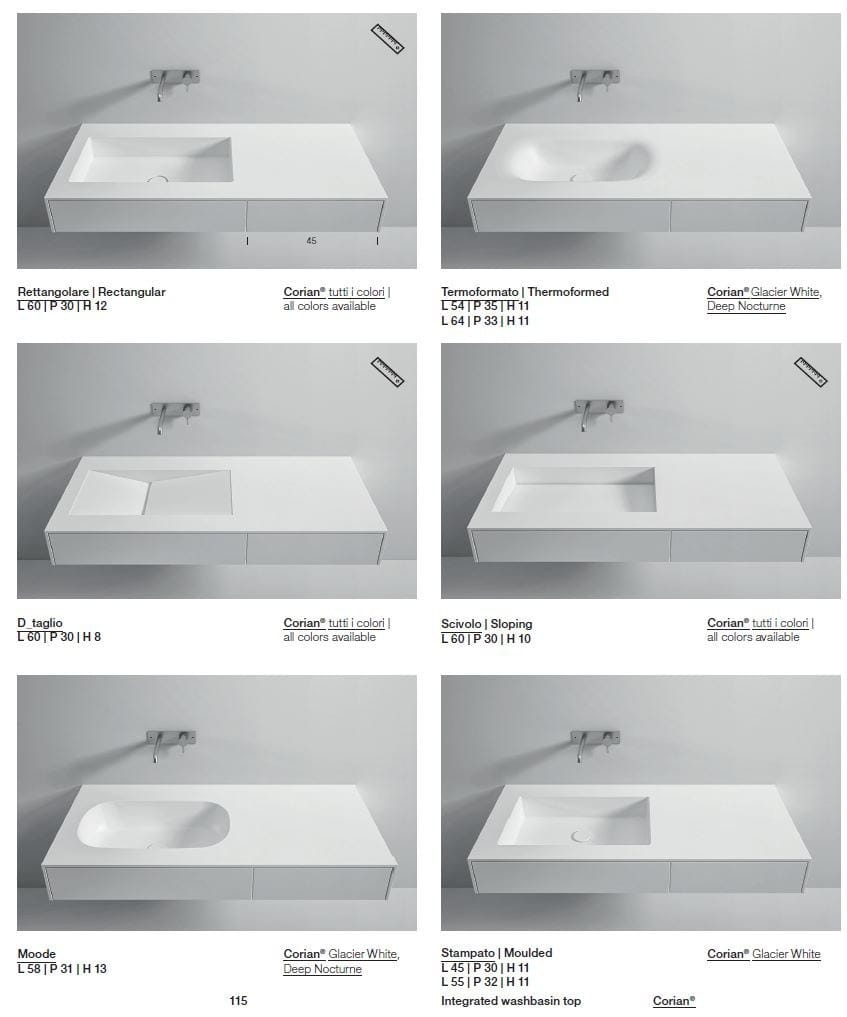 Раковина Corian® с столешницей Rexa уникальный ARCH-00035707 - Вид №2