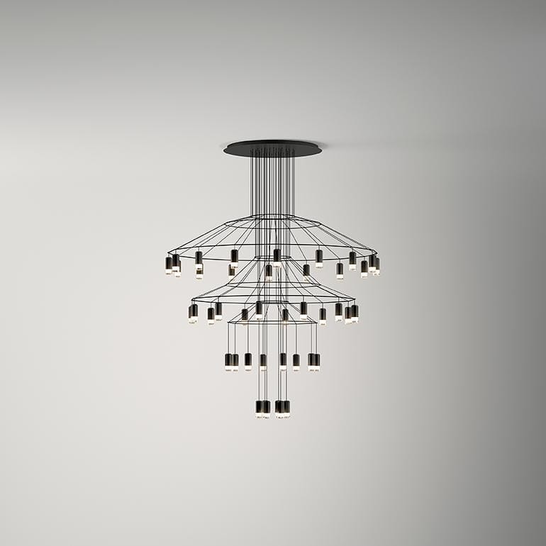 Затемняемый светодиодный подвесной светильник Vibia Wireflow Chandelier ARCH-00069152 - Вид №6