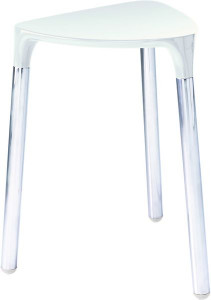 2172(02) Gedy G-Yannis, стул, цвет хром - белый пластик