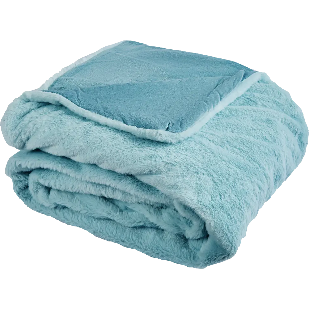 INSPIRE Плед Enalie Aqua 5: уютный велсофт небесного оттенка 84882377 STLM-0056961