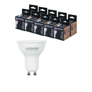 Набор ламп светодиодных Grisard Electric PAR 16 GU10 7Вт 3000K GRE-002-0085 GU10 170-240 В 10 Вт спот матовая 630 Лм теплый белый свет 10 шт