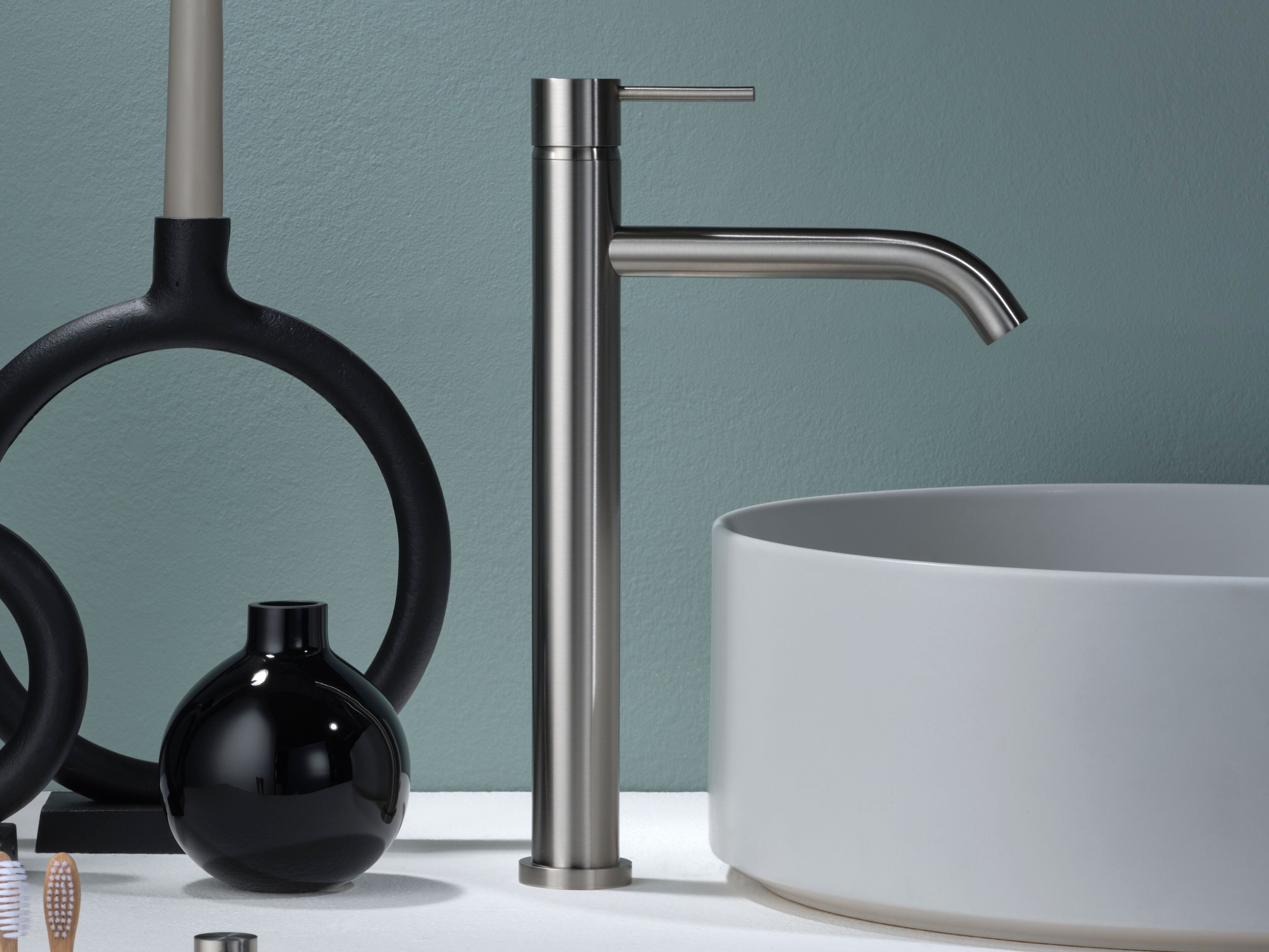 Смеситель для раковины из нержавеющей стали с одной ручкой Ritmonio Diametro35 Inox ARCH-00114777