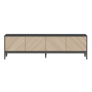 91313443 Тумба под телевизор Ellipse furniture Fjord 206.4x58.8x40.5 см МДФ цвет темно-серый STLM-1504941