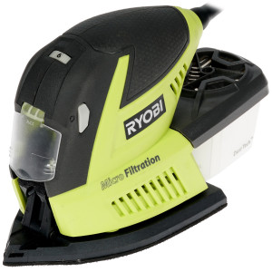Виброшлифовальная машина Ryobi RMS180-SA30  + набор шлифлистов RMS180-SA30 8146564