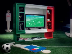Modenese Gastone Лаковая тумба под ТВ с книжным шкафом Football Art. 7 / art. 7s