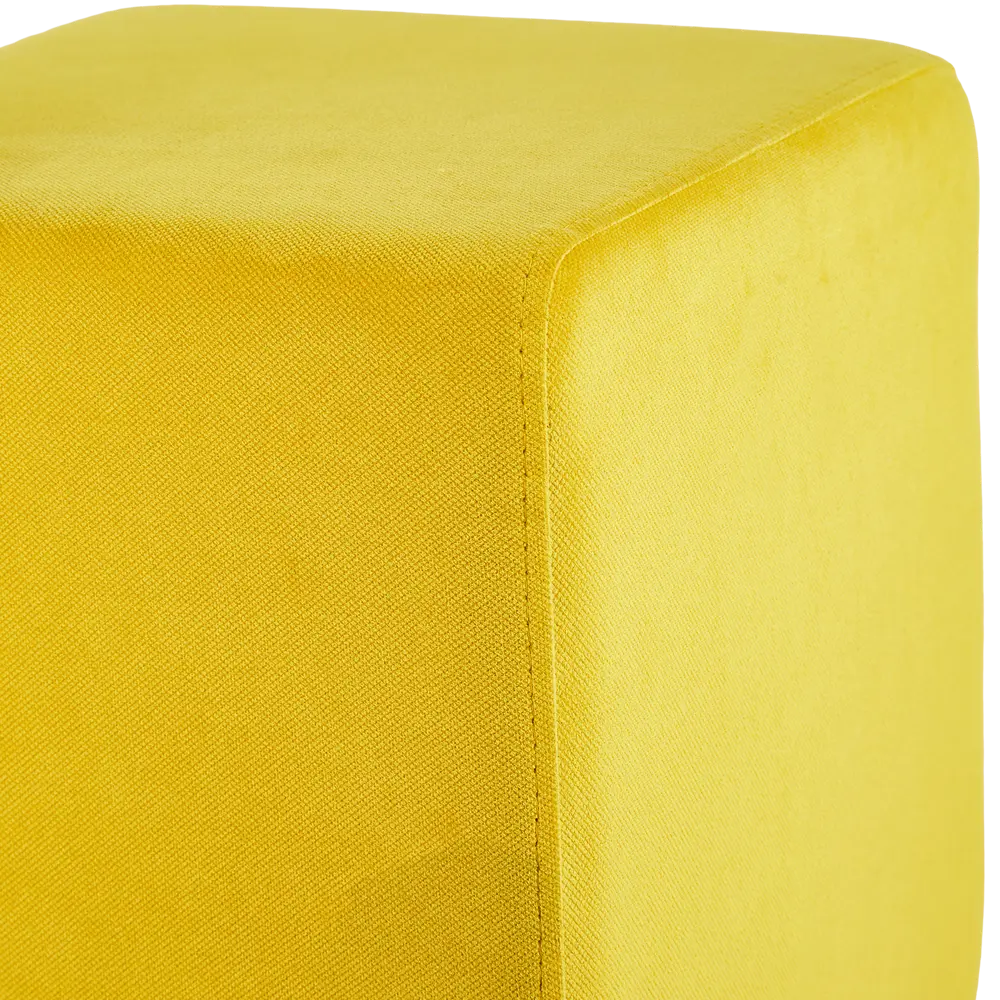 Банкетка домашняя Seasons 35x35x41 см цвет желтый STLM-2077643 - Вид №1