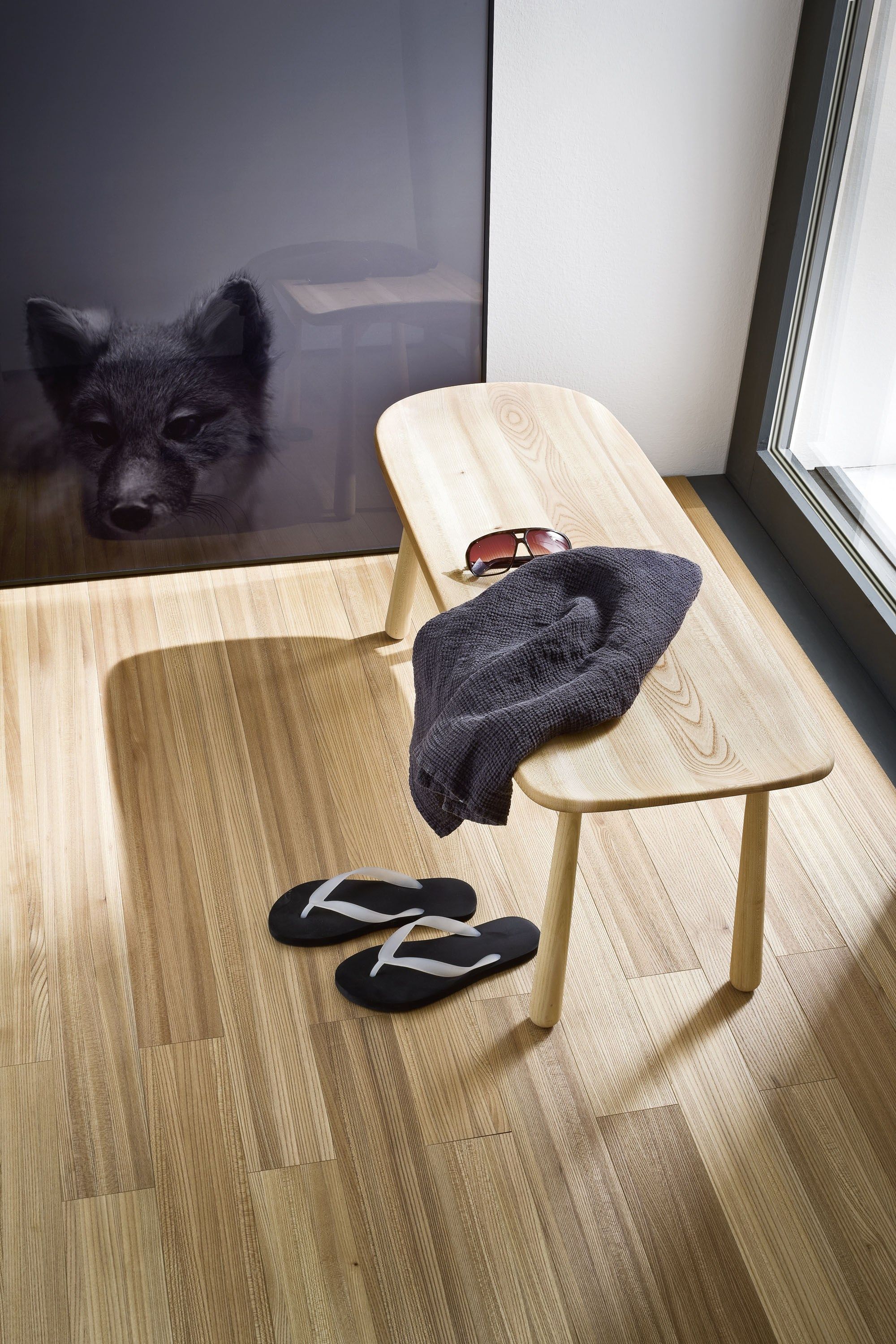 Скамейка для ванной из ясеня Rexa источник ARCH-00005778 - Вид №1