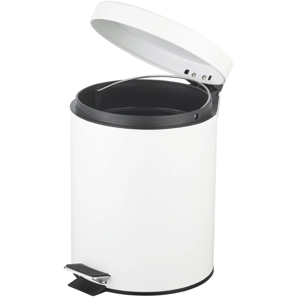Контейнер для мусора для ванной KONSENSA Терни 5 л сталь цвет белый STLM-2097858 - Вид №4