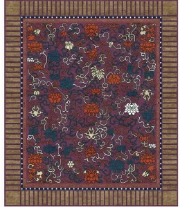 Tapis Rouge Прямоугольный коврик ручной работы Chinoiserie Tr1522