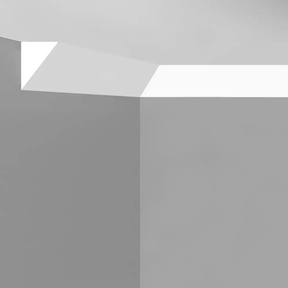 Santreyd Basic: Потолочный плинтус белый 20х20х2000 мм для безупречной отделки 89365807 STLM-1537259