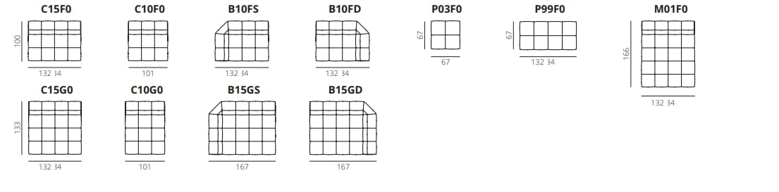 Модульный тканевый диван AERRE ITALIA DUMPHY ARCH-00017617 - Вид №5