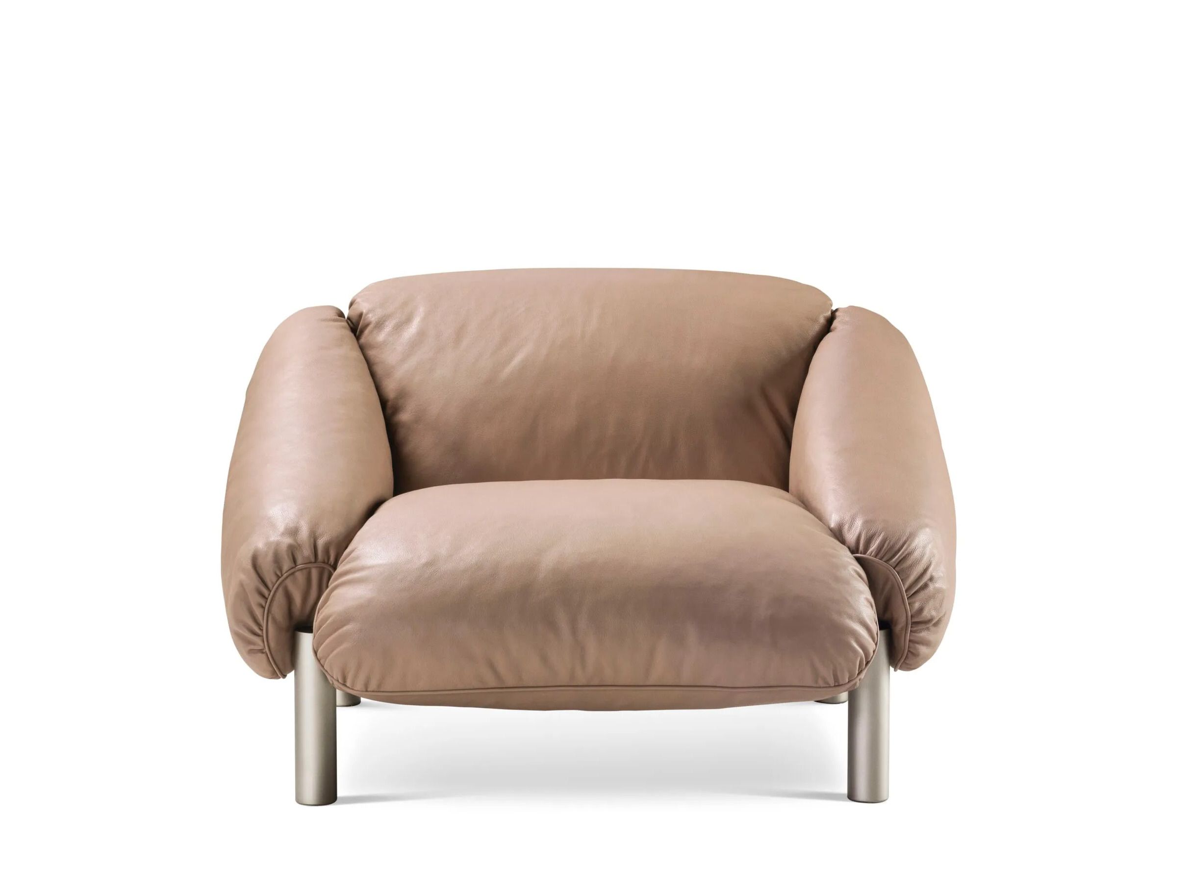 Кожаное кресло с подлокотниками GHIDINI1961 Flo ARCH-00086204 - Вид №1