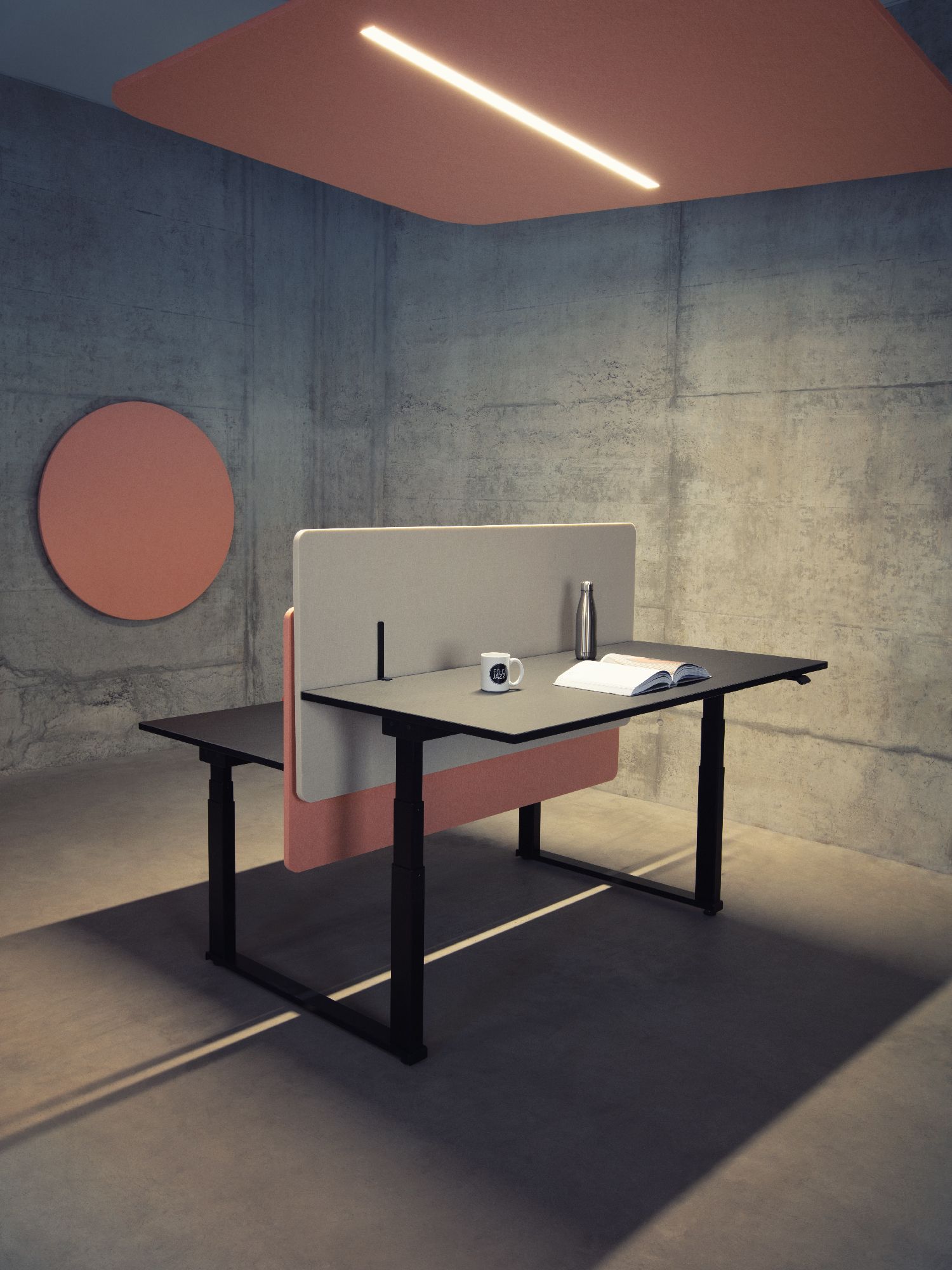 Подвесная акустическая панель ECHOJAZZ ECHOLED® LINEAR ARCH-00130645