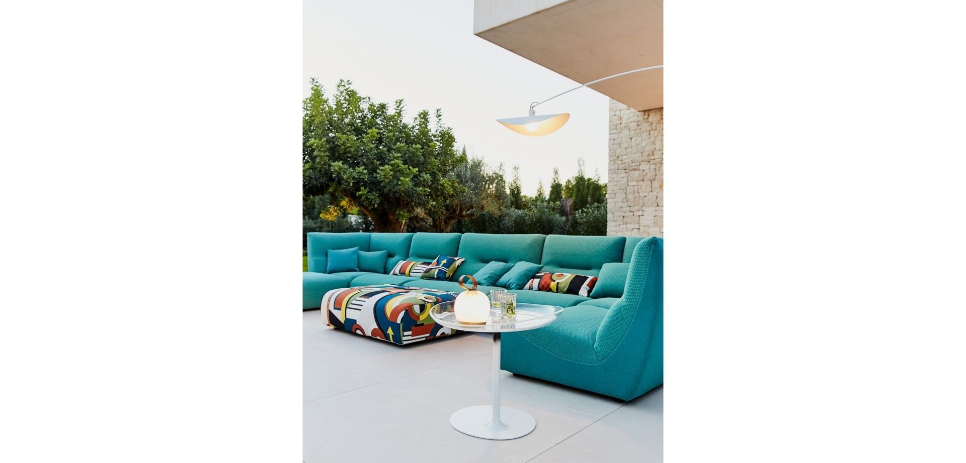 Секционный садовый диван из ткани ROCHE BOBOIS Temps Calme ARCH-00028174 - Вид №10