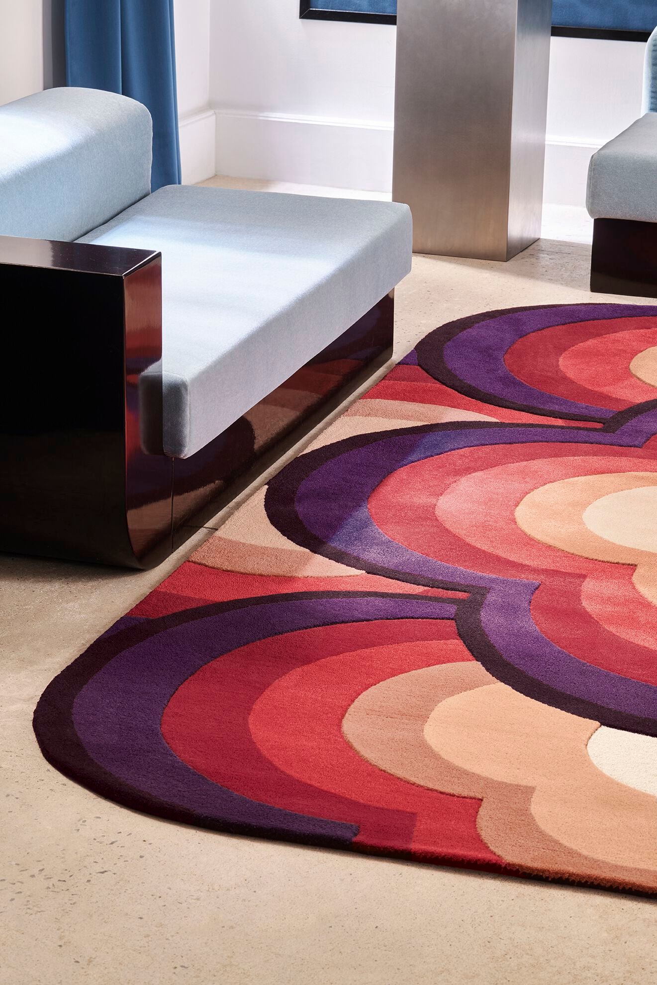 Прямоугольный шерстяной ковер Toulemonde Bochart FLOWER POWER ARCH-00093882 - Вид №1