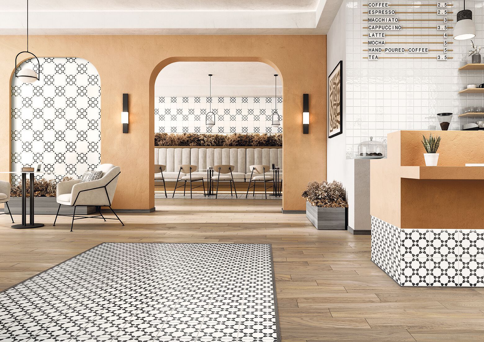 Пол / покрытие из керамогранита с эффектом цементирования RECER Sentir Projectos ARCH-00047251 - Вид №3