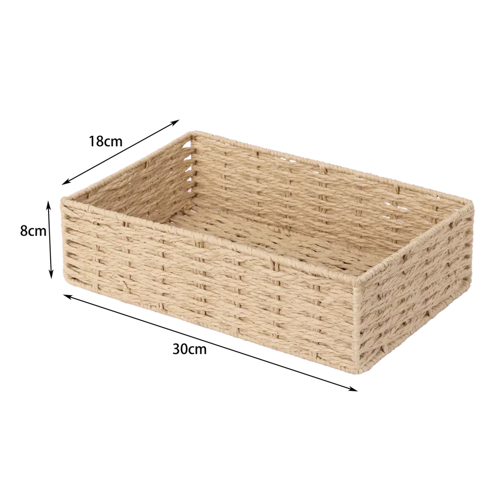 Корзина Konsensa 18x8x30 см бумага цвет бежевый 89439468 STLM-2061484 