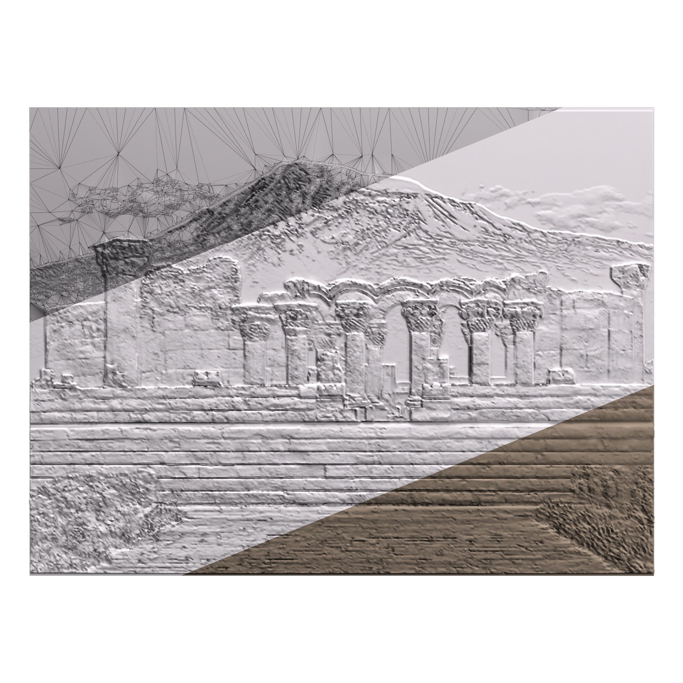 Трехмерная декоративная гипсовая панель WallDeco ZVARTNOTS ARCH-00021831 - Вид №2