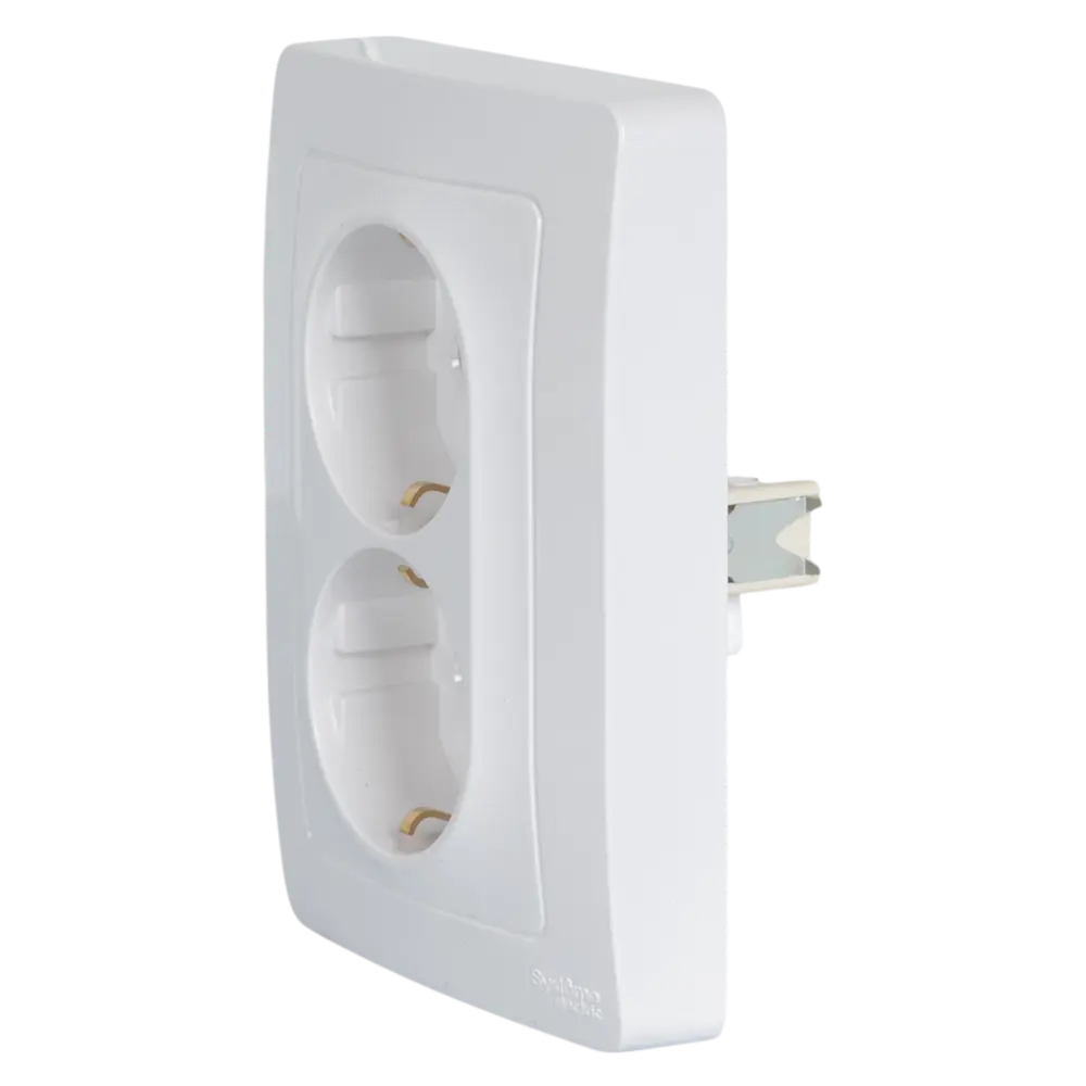 Розетка двойная встраиваемая Systeme Electric Blanca с заземлением 16 А IP20 цвет белый STLM-2158772 - Вид №2