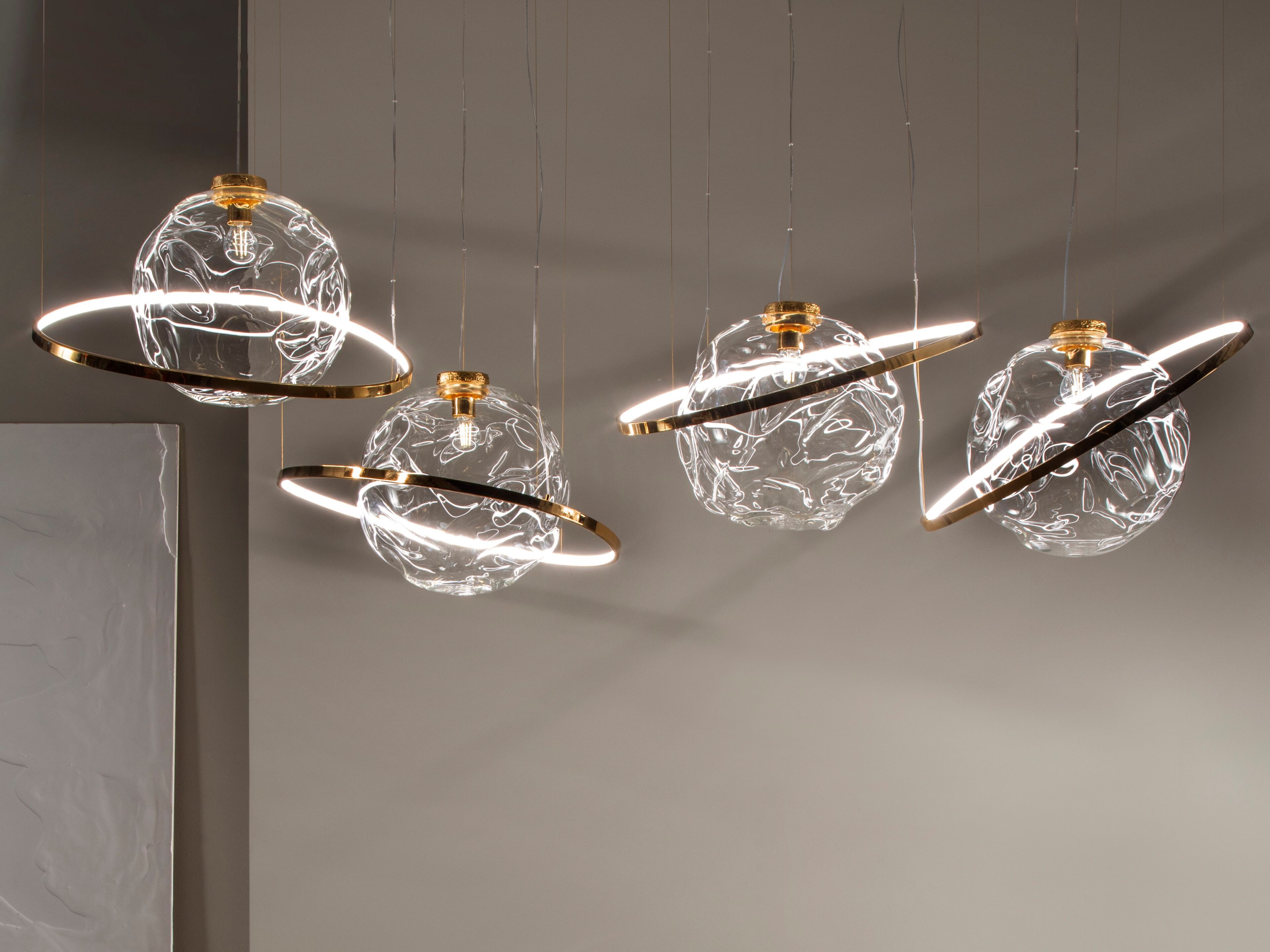 Подвесной светильник из муранского стекла и металла Patrizia Volpato Move ARCH-00106712