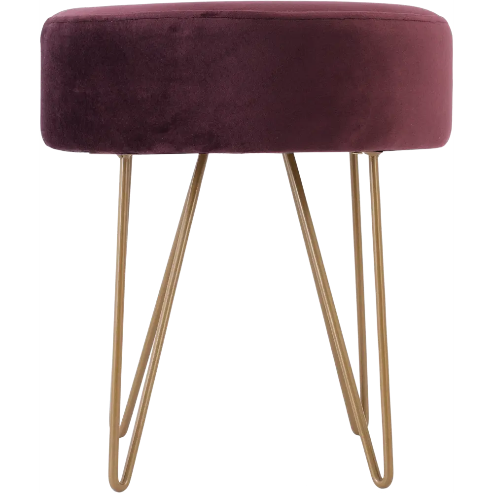 Табурет круглый Atmosphera 157195B ø35 h39.5 см, цвет сливовый STLM-2034695 - Вид №1