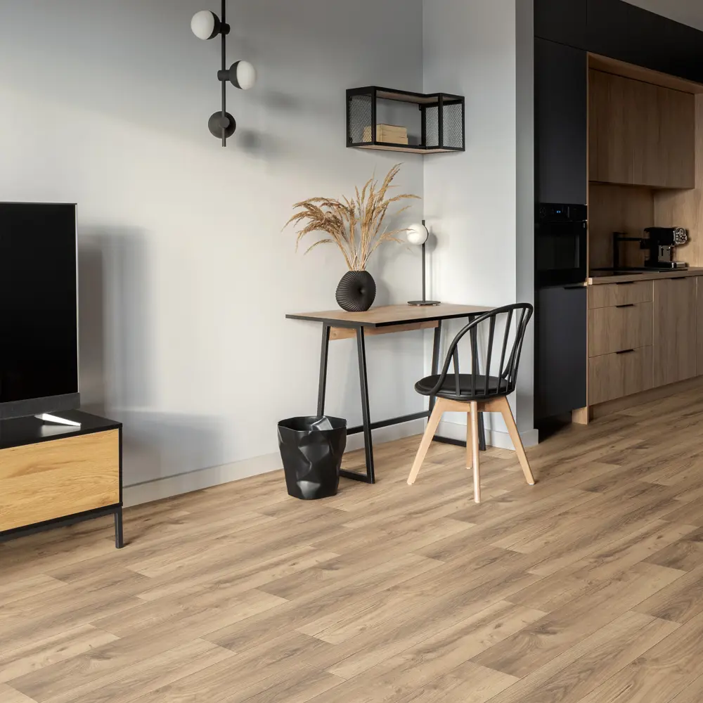 Линолеум полукоммерческий KREAFORTA «Миас» 32 класс, рисунок дерево, ширина 2.5 м 89427474 STLM-1575846