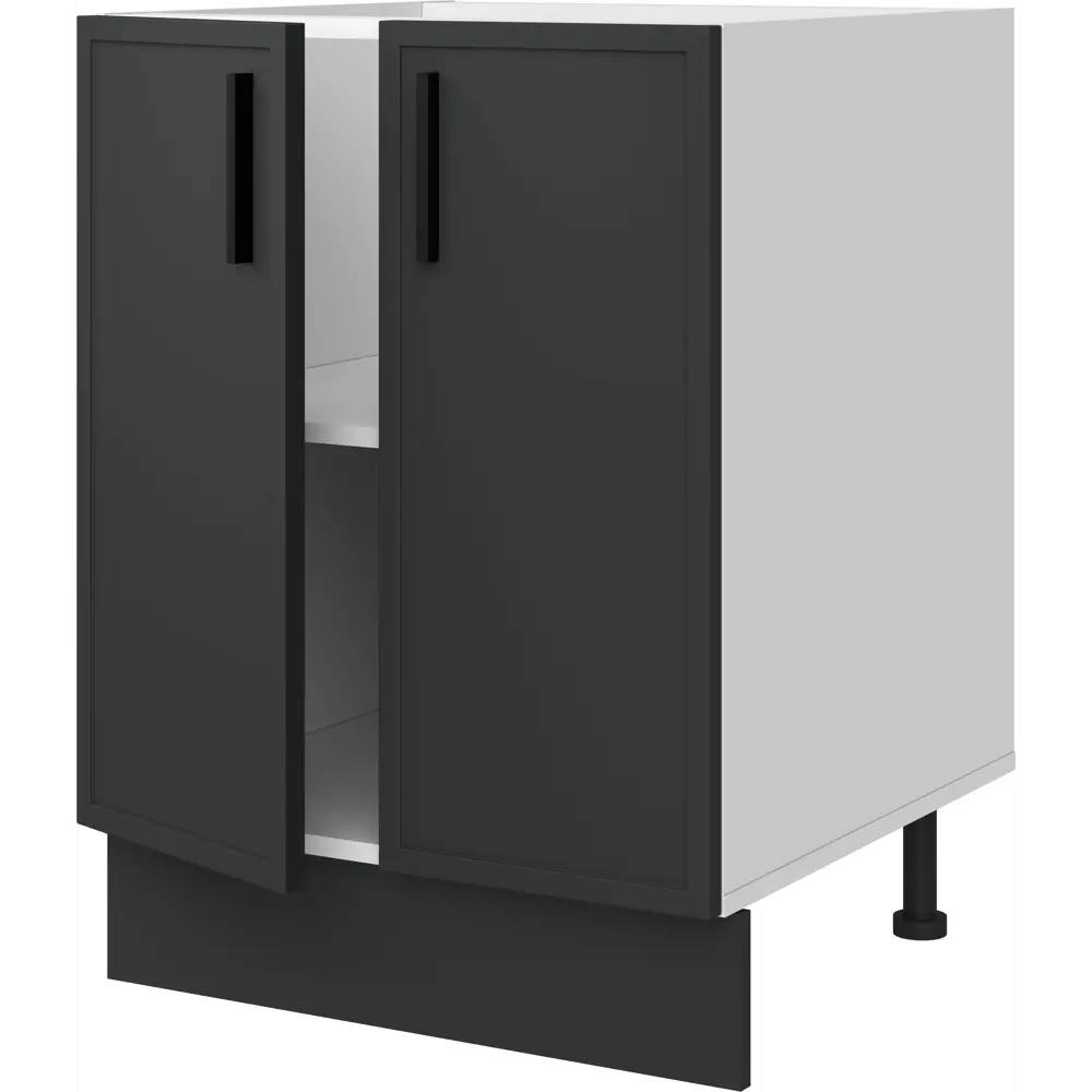 Напольный шкаф Hepo 60x82.5x58 см KONSENSA ЛДСП цвет серый Неро STLM-2044479 - Вид №3